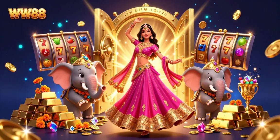 Bettors enjoy rewards at WW88's vibrant online casino with dazzling jackpots and game symbols