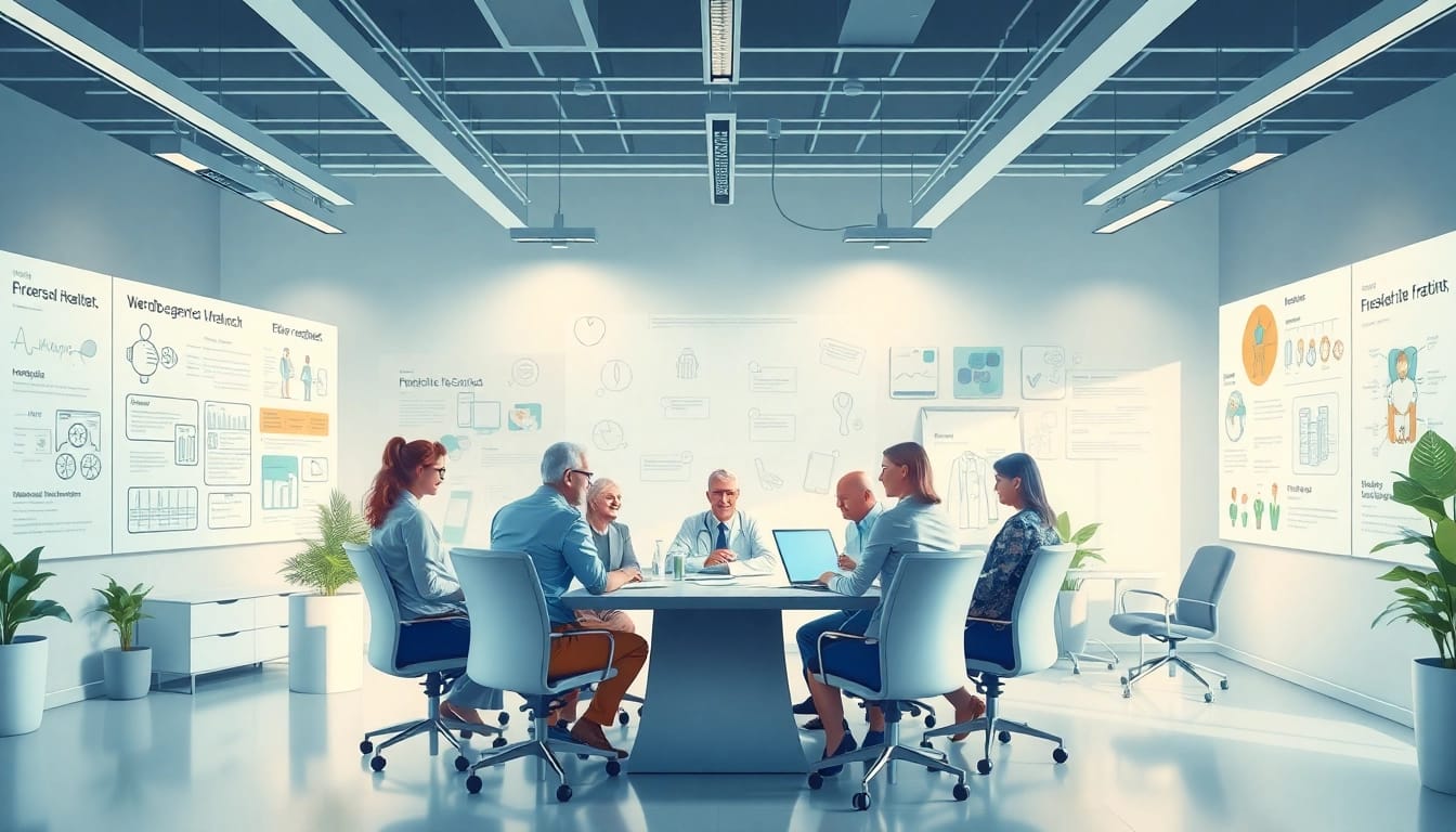 Explore the dynamic environment of a werbeagentur pflege team brainstorming innovative strategies for elder care marketing.