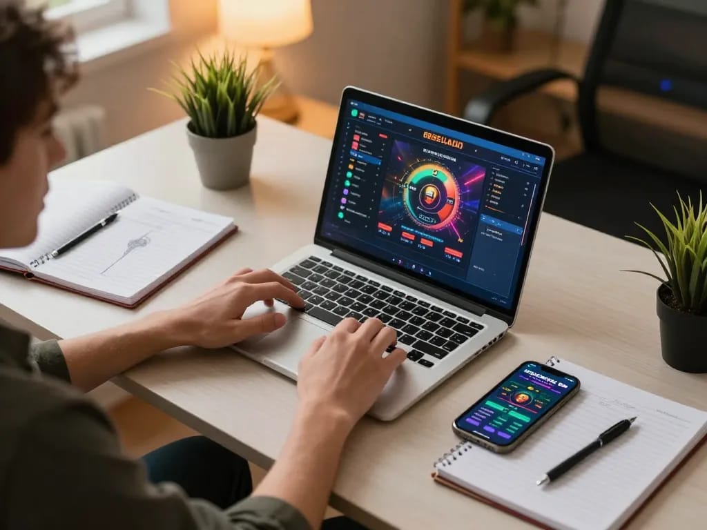 Player enjoys online gaming at home with o8net3 betting app on smartphone, creating an engaging experience.