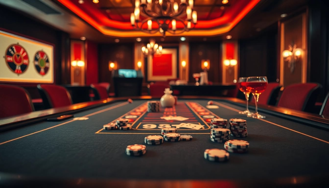 Spiele beim WestAce Germany am eleganten Casino-Tisch und genieße die Atmosphäre.