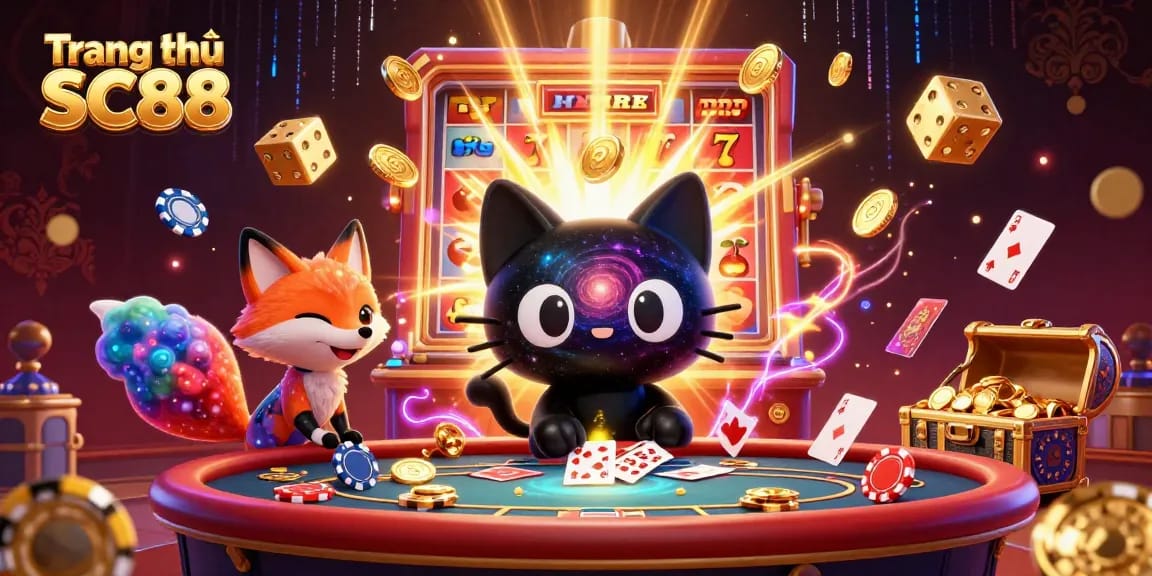 Engage in thrilling casino adventures at Trang chủ SC88 with vibrant characters and dynamic gaming elements.