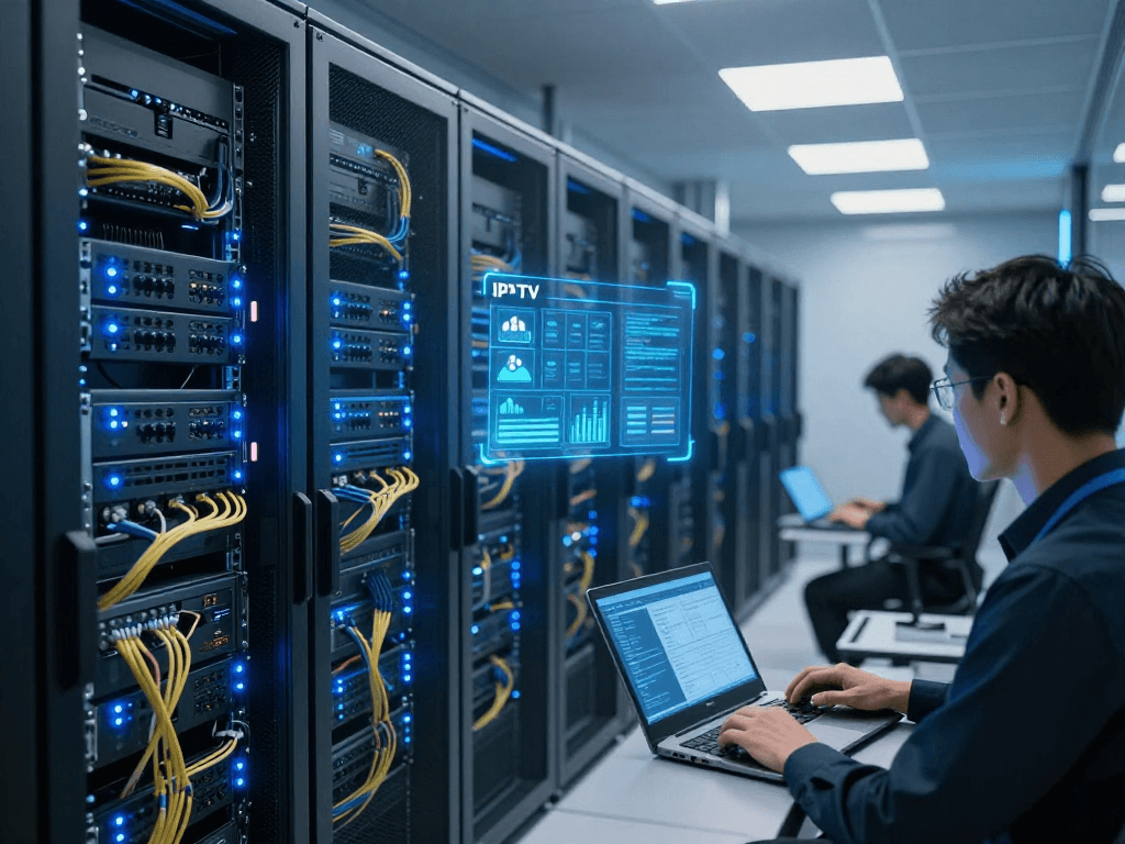 IPTV subscription analysis through advanced cloud computing infrastructure in a modern data centre.