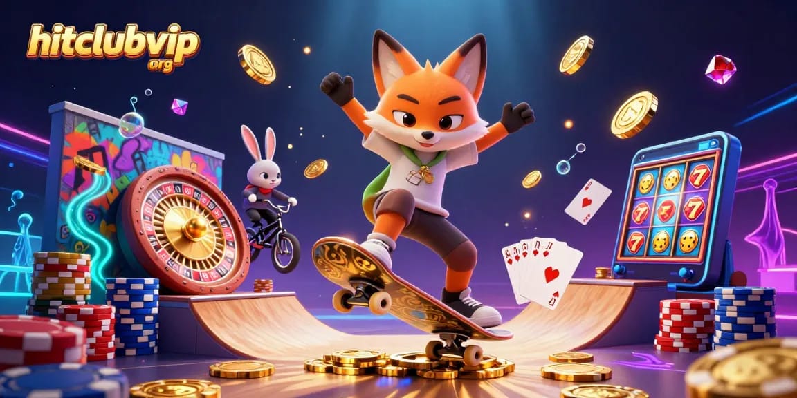 Engage in thrilling gameplay at hitclubvip org with dynamic casino elements and animated characters.