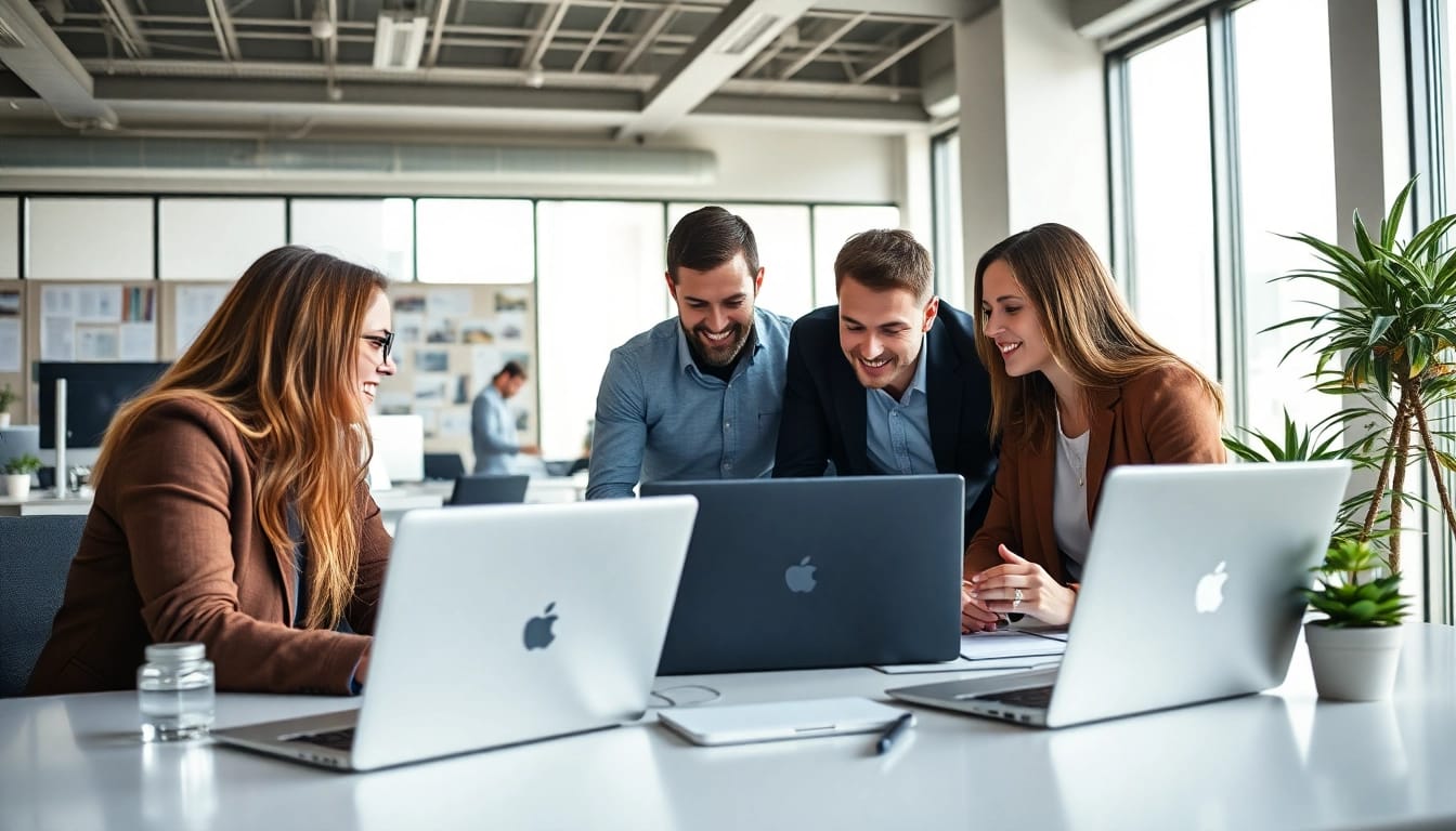 Webseite erstellen lassen Hannover: kreatives Team bei der Website-Entwicklung