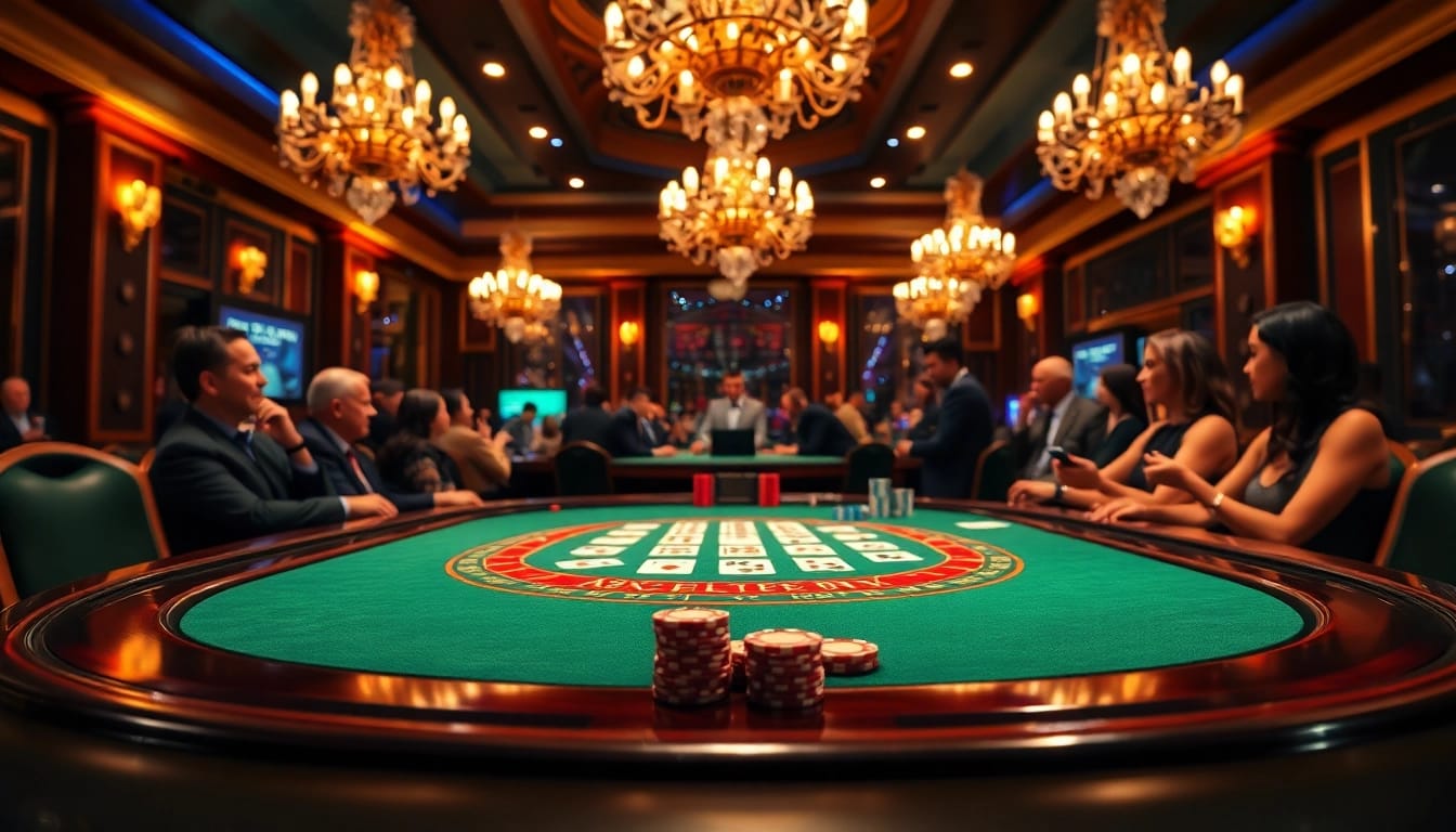 Spannender Moment beim Spielen auf casino spiele.de am luxuriösen Blackjack-Tisch.