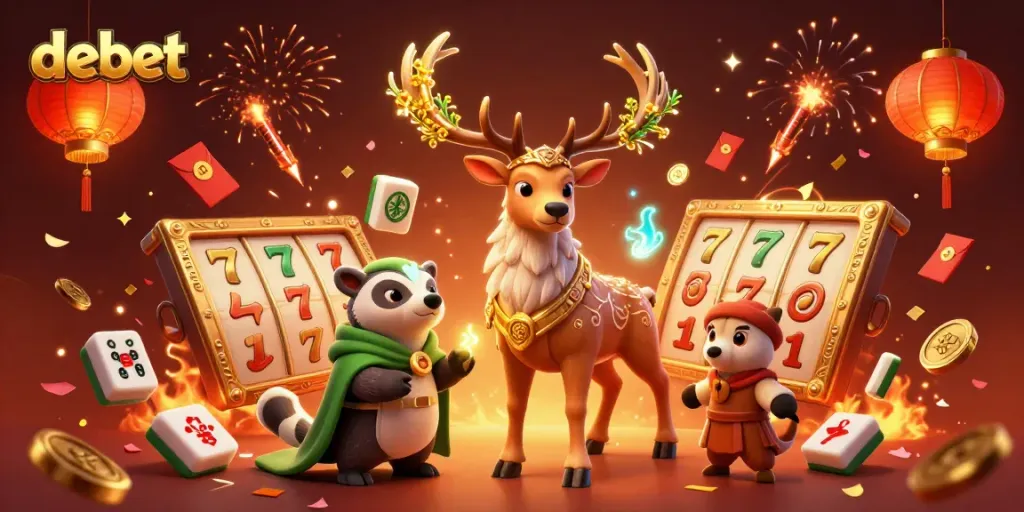 Experience the thrill of debet with enchanting characters and vibrant casino elements in a magical setting.
