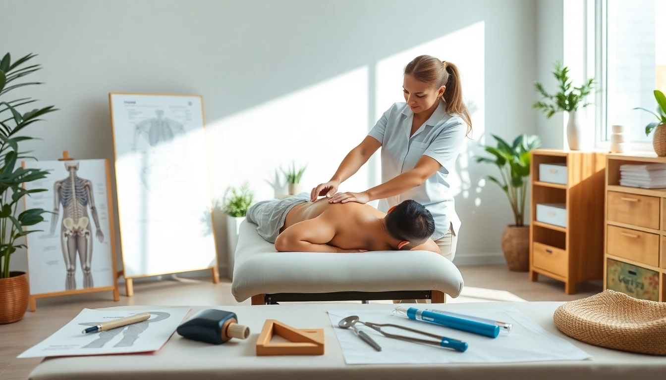 Osteopathie Kiel Behandlung mit einem Therapeuten und Patient.