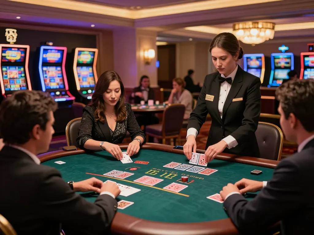 Players at a blackjack table experiencing an electrifying moment of gameplay at sunwin casino.