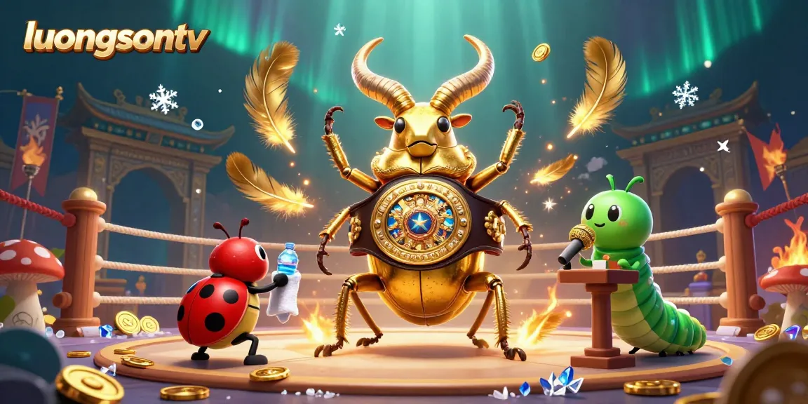 luongsontv showcases thrilling sports betting with vibrant characters and dynamic arena elements