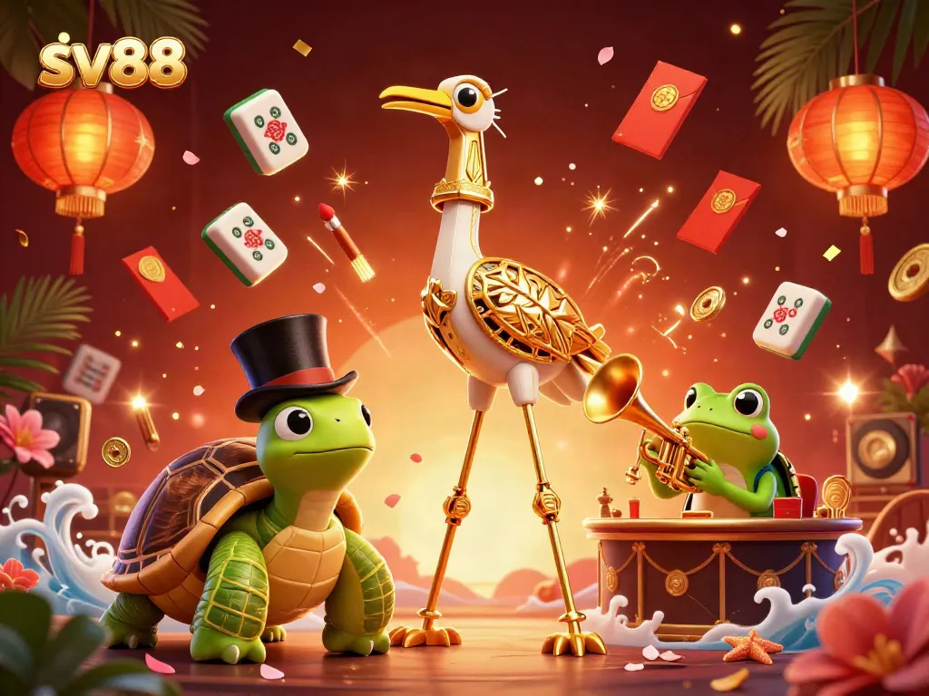 Engage with vibrant sv88 casino illustration showcasing fun gaming atmospheres and characters.