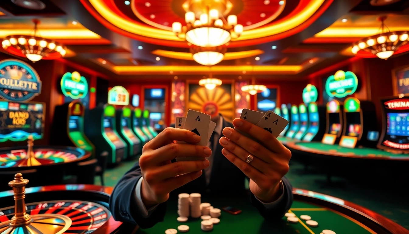 Immerse in the thrilling gaming experience at S8.com with vibrant casino tables and poker chips.