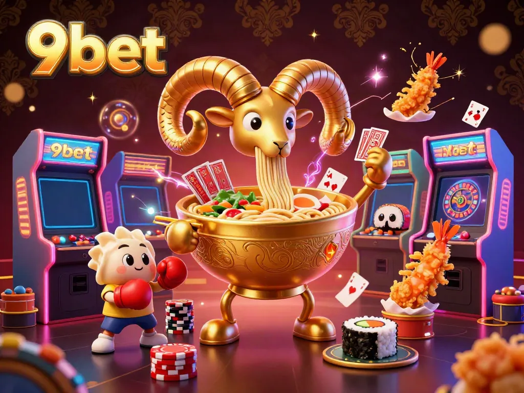 Experience thrilling action and excitement with 9bet's colorful live casino scene featuring vibrant characters.
