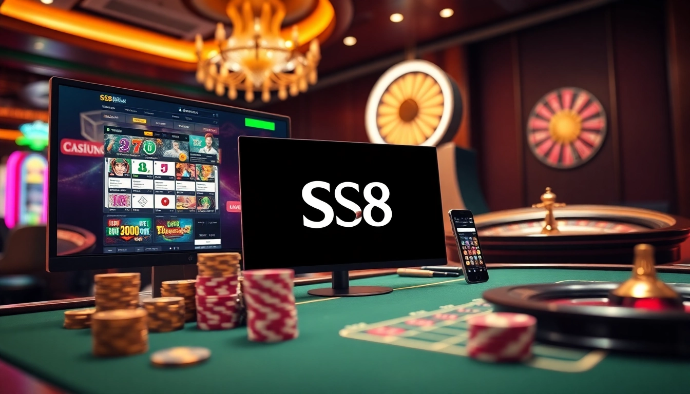 Experience engaging gambling with S8's sleek online platform and vibrant casino elements.