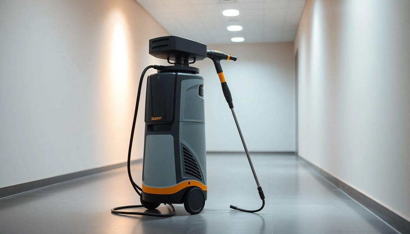 Der Dampfreiniger reinigt mühelos und effizient Hartböden und Fliesen in einem modernen Zuhause, zeigt besenreine Ergebnisse in jeder Ecke.
