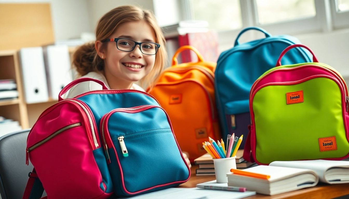 Vielfältige Handytasche Schule für Schüler, die kreative Designs und praktische Funktionen zeigen.