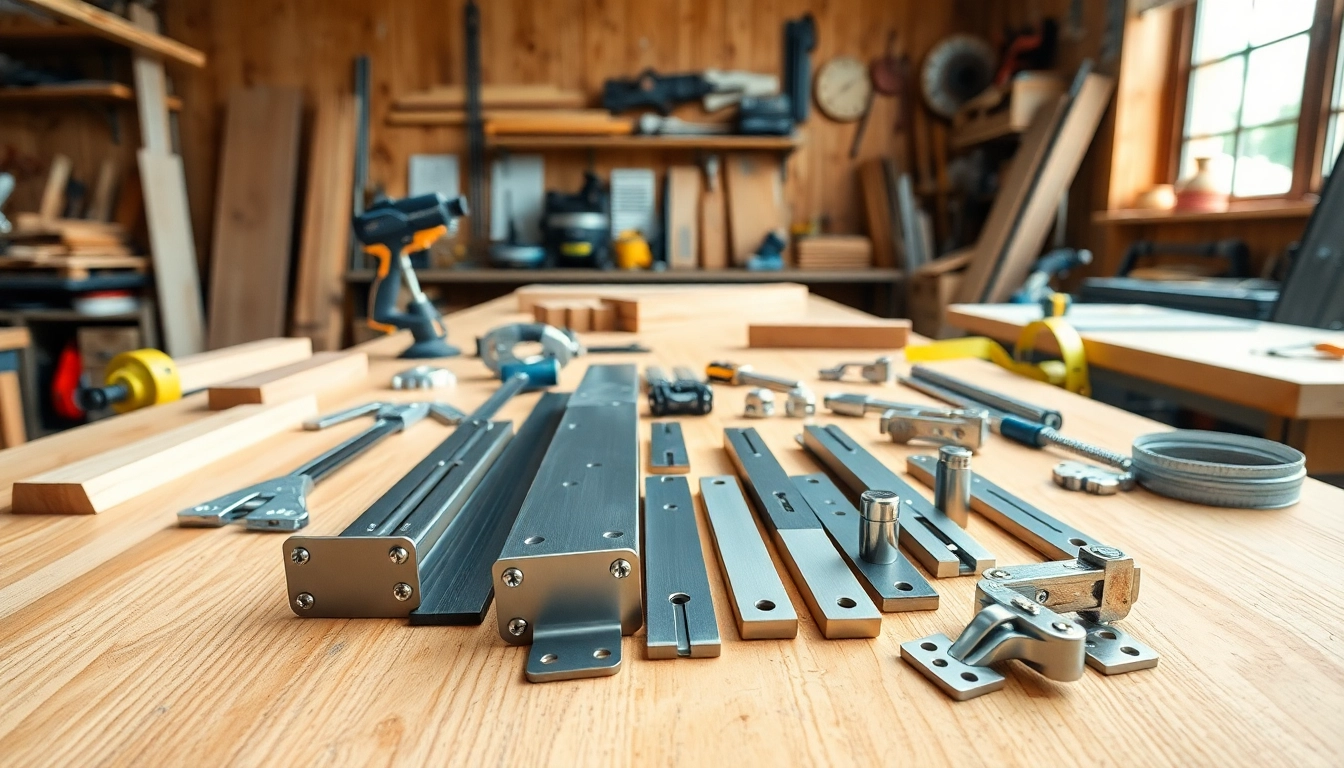 Optimizing furniture hardware manufacturers with stylish tools in a modern workshop.