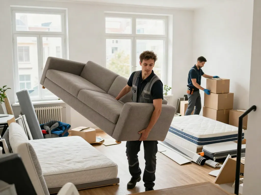 Entrümpelung Berlin: Professionelles Team räumt Wohnung effizient und schnell.