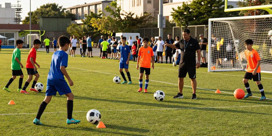 Trainingsball Fußball für Jugendliche bei Mantom im Spiel, dynamische Szene mit jungen Spielern.