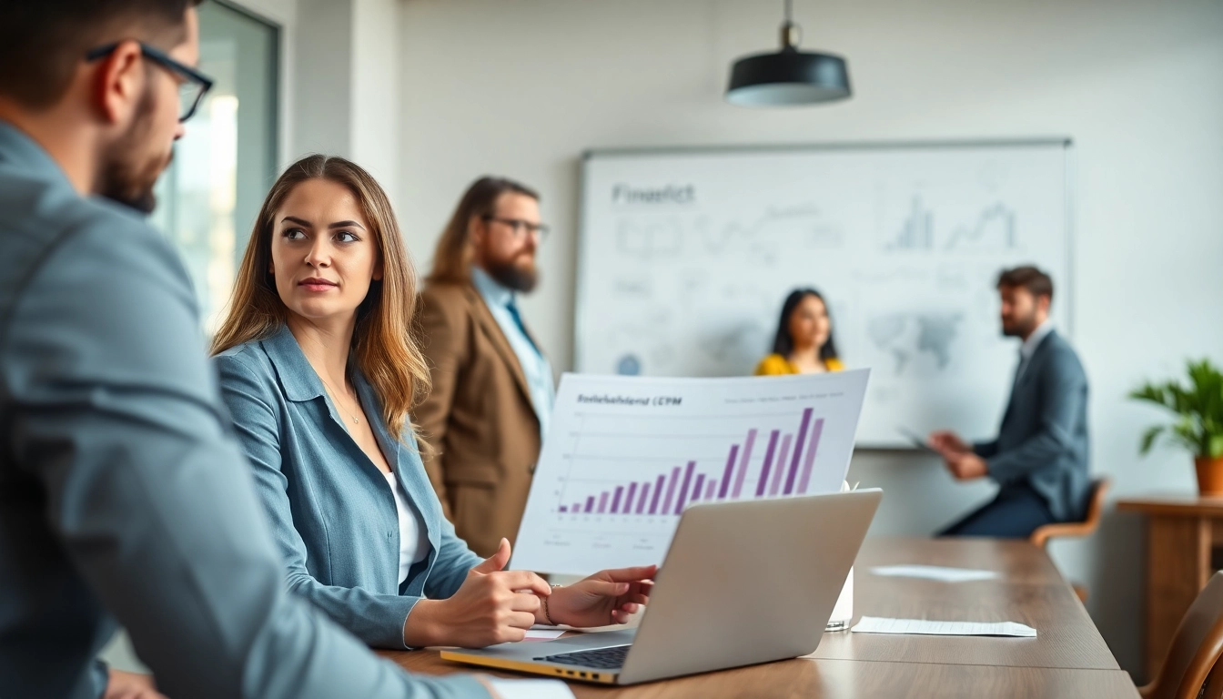GmbH gründen Schweiz in modernem Büro mit Fachleuten, die effektiv Pläne diskutieren.