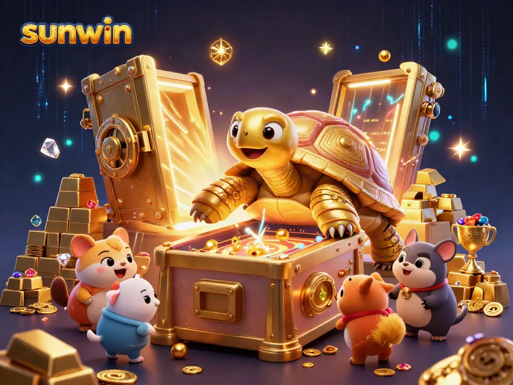 Experience thrilling gaming action at sunwin with vibrant animated scenes of excitement.