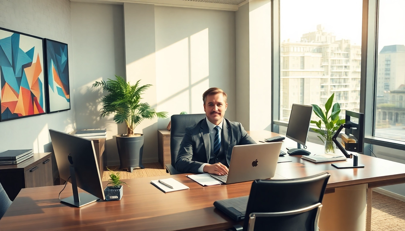 Headhunter IT berät erfolgreich Klienten in einem eleganten Büro