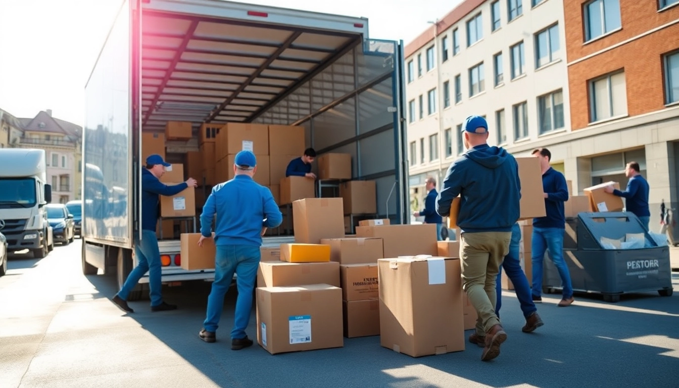Umzugsunternehmen Ludwigshafen team packing boxes for a smooth relocation process.