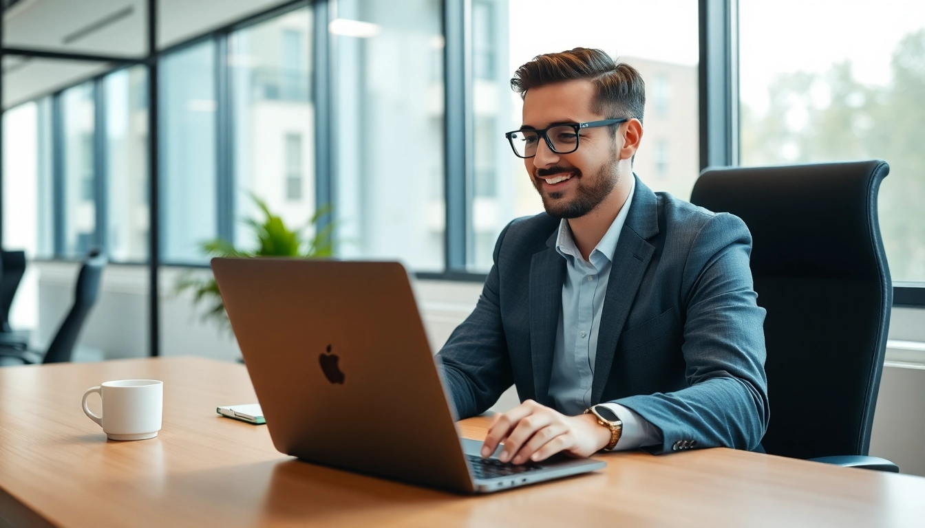 Personalvermittlung durch einen professionellen Berater in einem modernen Büro.