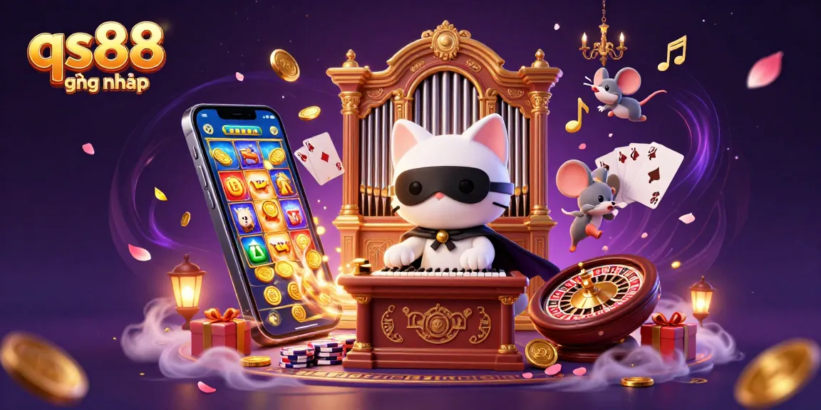 Experience the thrilling qs88 đang nhap online casino action with a captivating gaming scene.