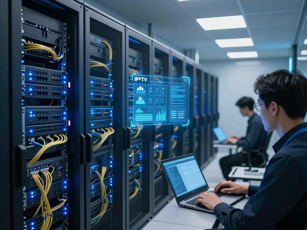 IPTV subscription analysis through advanced cloud computing infrastructure in a modern data centre.