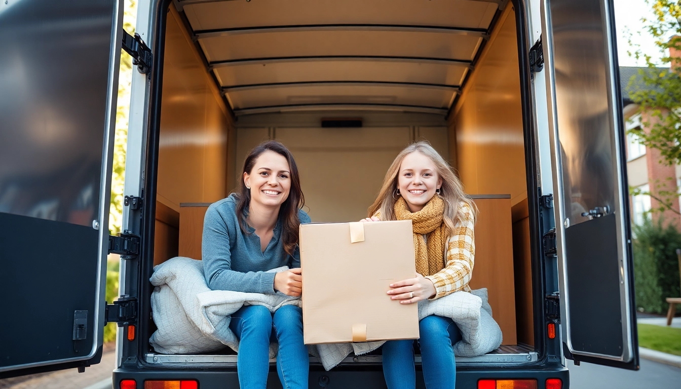 Packen Sie sicher mit dem besten umzugsunternehmen im Saarland, während eine Familie ihre Möbel vorbereitet.