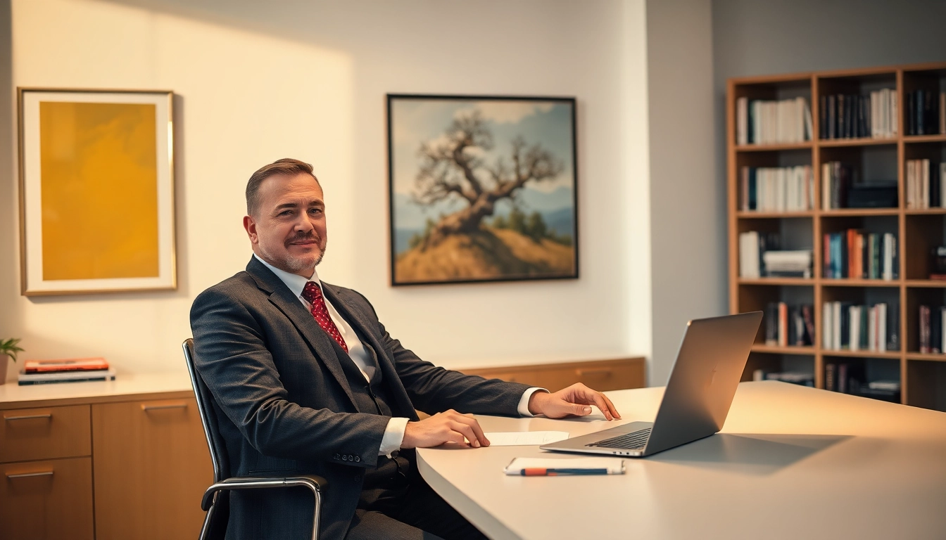 Headhunter Monchengladbach bei der Arbeit in einem eleganten Büro.