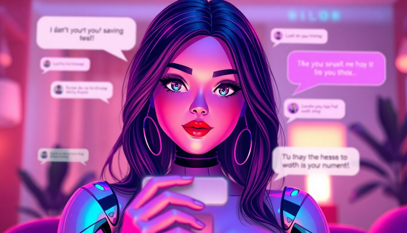 Experience free sex AI with interactive chatbot character in a vibrant chat setting
