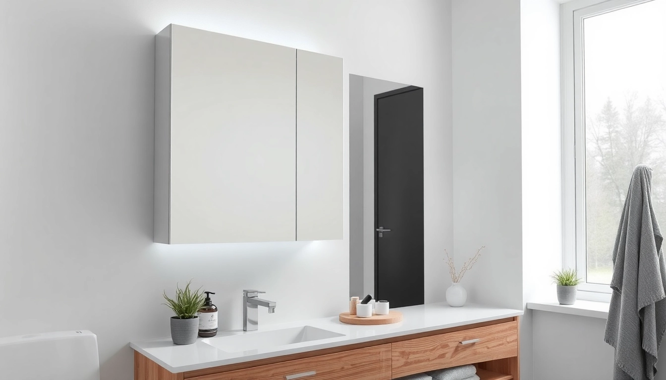Enlighten your bathroom with a beautiful spiegelschrank led featuring modern design and integrated lighting.