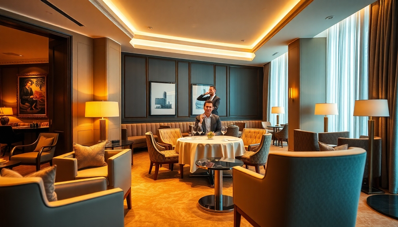 Headhunter Gastronomie in elegantem Hotelinterieur bei der Rekrutierung.