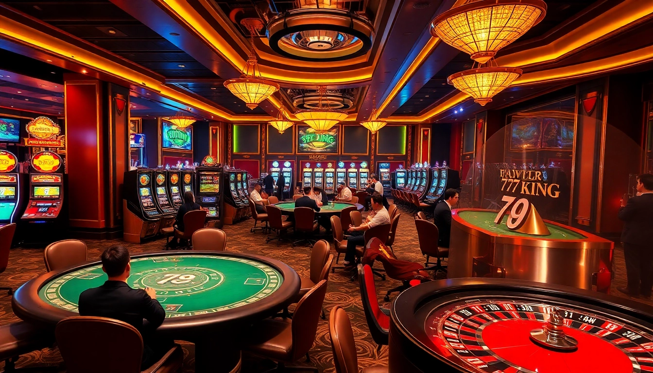 Experience the excitement of 79KING with luxurious casino tables and vibrant gameplay.