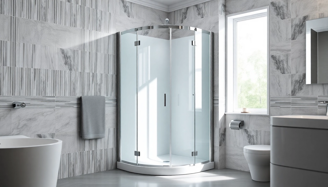 Erleben Sie die moderne duschkabine 90x90 in einem stilvollen Badezimmer mit eleganten Details.