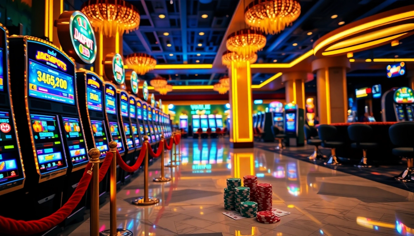 Experience thrilling nổ hũ action with vibrant slot machines and exciting casino atmosphere.