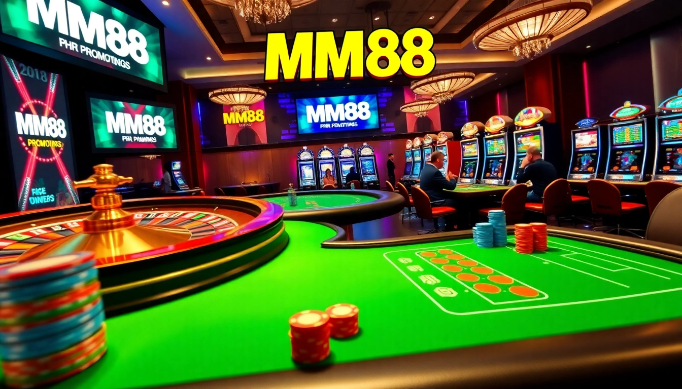 Experience the thrill of MM88 with vibrant casino tables and exciting games.