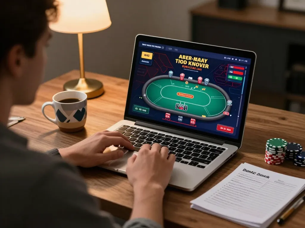 Engage in kp88 vip online casino gameplay while managing your bankroll strategy from a modern workspace.