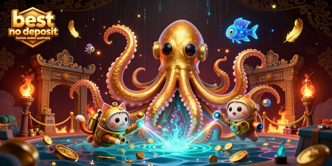 Engage in the best no deposit bonus codes Australia with a vibrant 3D casino scene showcasing fun and opportunity.