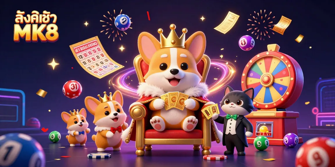 Experience the thrill of gambling with the interactive scene showcasing ลิงก์เข้า MK8 at an exciting casino.