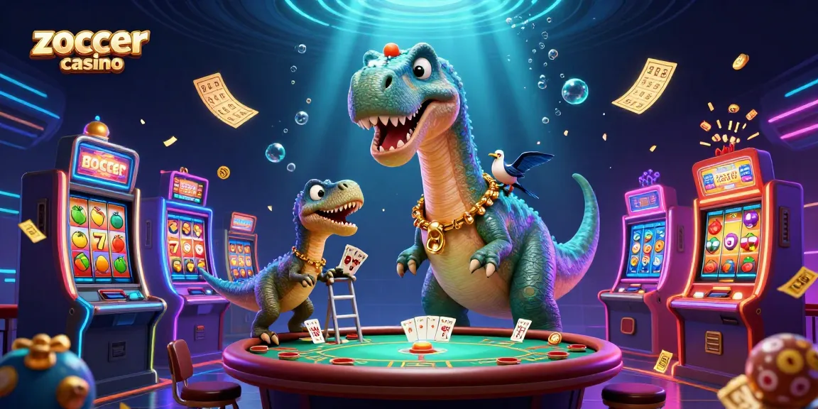 Experience thrilling games at zoccer casino with a vibrant scene of playful characters and dynamic elements.