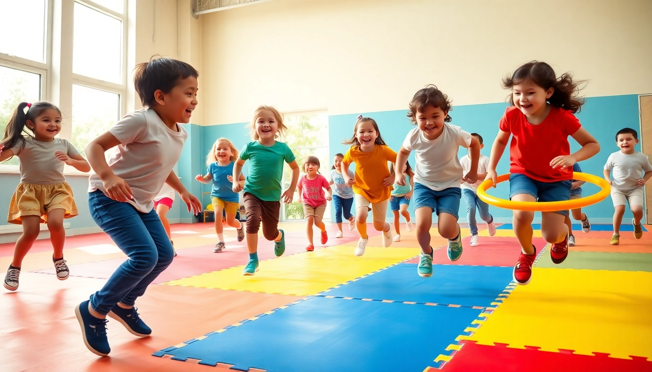 Bewegungsspiele mit Kindern: hier mehr erfahren und kreative Ideen fuer Turnhallen entdecken.