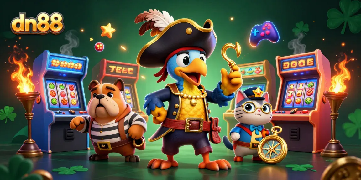 Experience thrilling gameplay at dn88 with engaging characters and vibrant casino-themed elements.