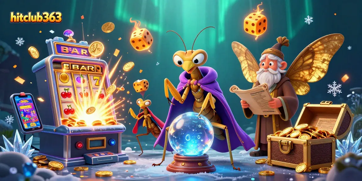 Engage with hitclub363 by exploring vibrant casino games in a mystical setting with lively characters.