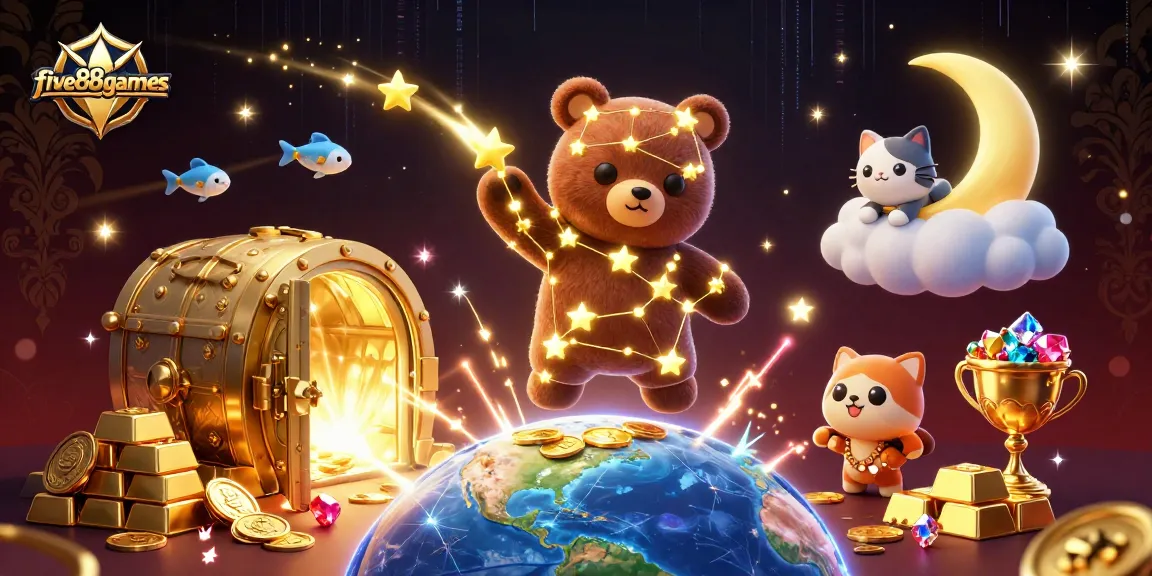 Experience the thrill of winning at five88games with a cosmic journey of rewards and treasure.