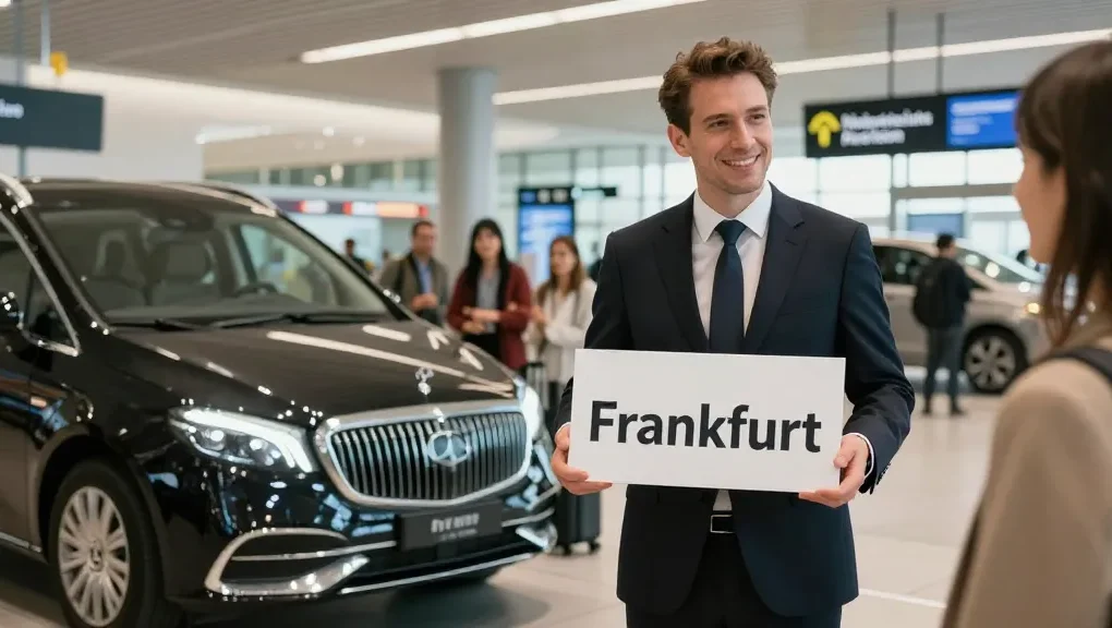 Vertrauenswürdiger Shuttle Service Frankfurt bietet eine professionelle Abholung am Flughafen mit lokalem Service.