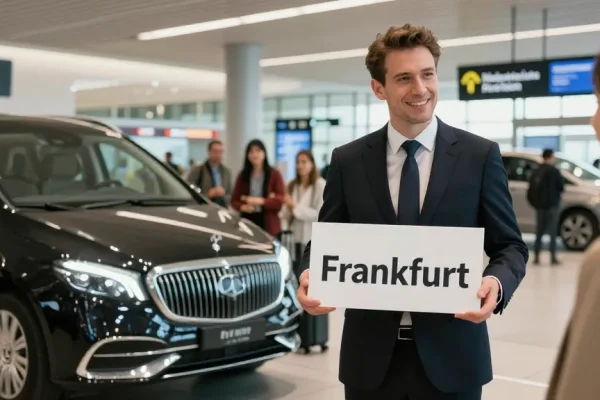 Vertrauenswürdiger Shuttle Service Frankfurt bietet eine professionelle Abholung am Flughafen mit lokalem Service.